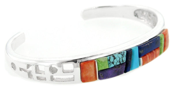 Inlaid Sterling Silver Bracelet