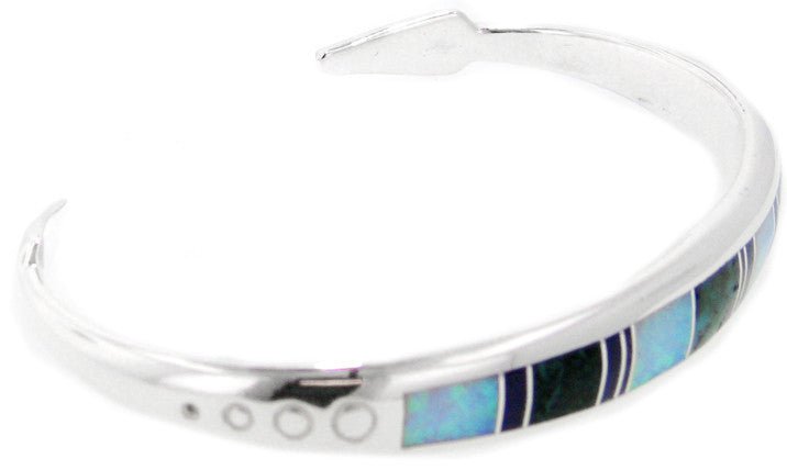 Inlaid Sterling Silver Bracelet