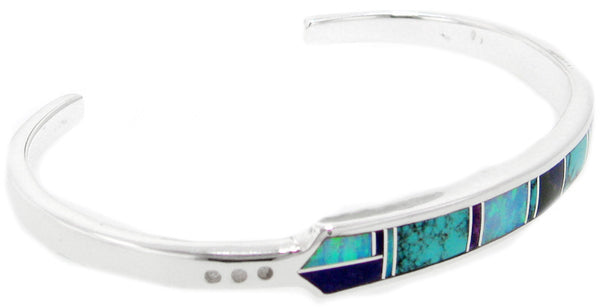 Inlaid Sterling Silver Bracelet
