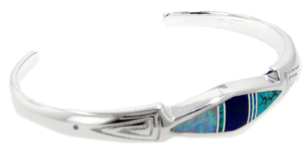 Inlaid Sterling Silver Bracelet