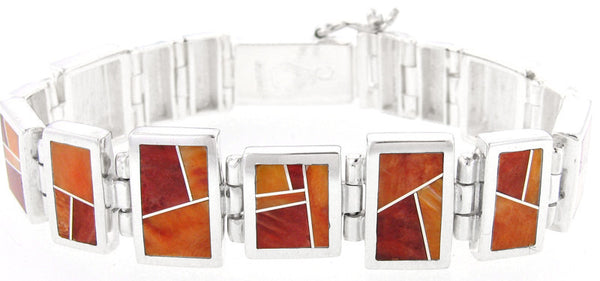 Inlaid Sterling Silver Bracelet