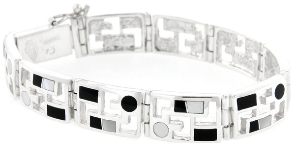 Inlaid Sterling Silver Bracelet