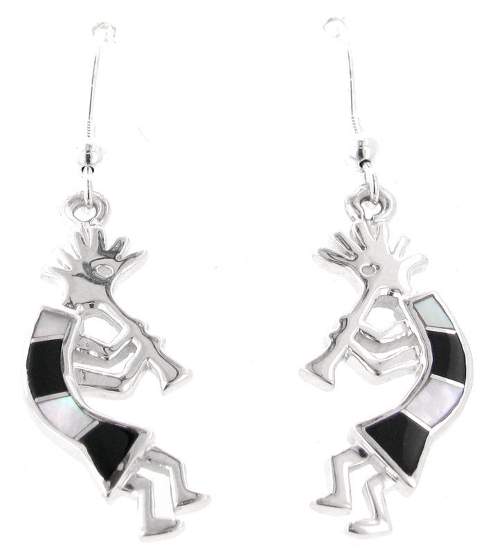 Inlaid Sterling Silver Earrings