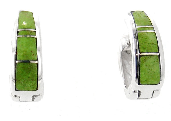 Inlaid Sterling Silver Earrings