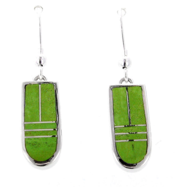 Inlaid Sterling Silver Earrings