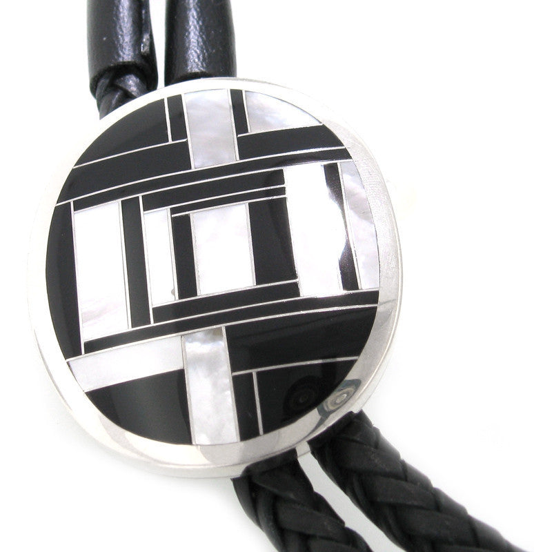 Inlaid Sterling Silver Bolo