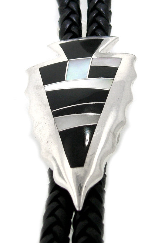 Inlaid Sterling Silver Bolo