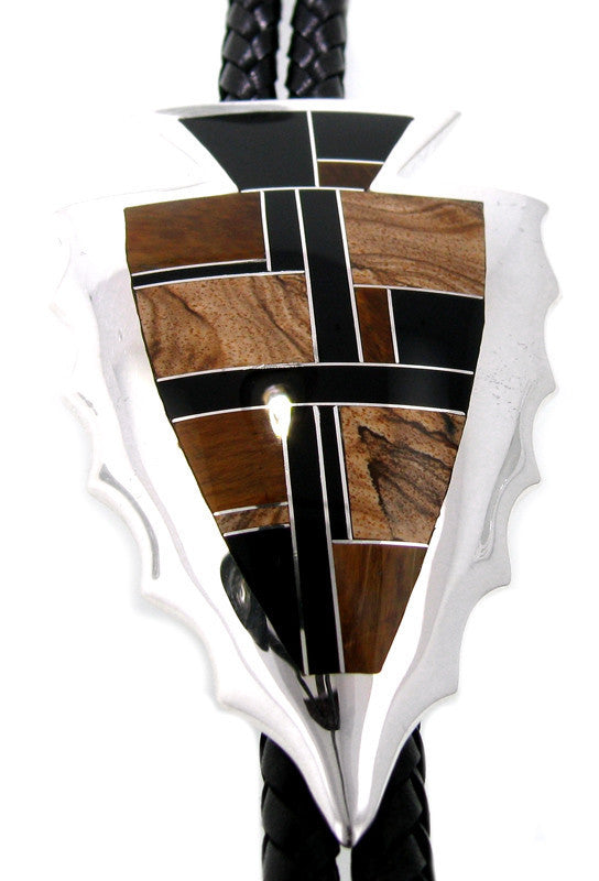 Inlaid Sterling Silver Bolo