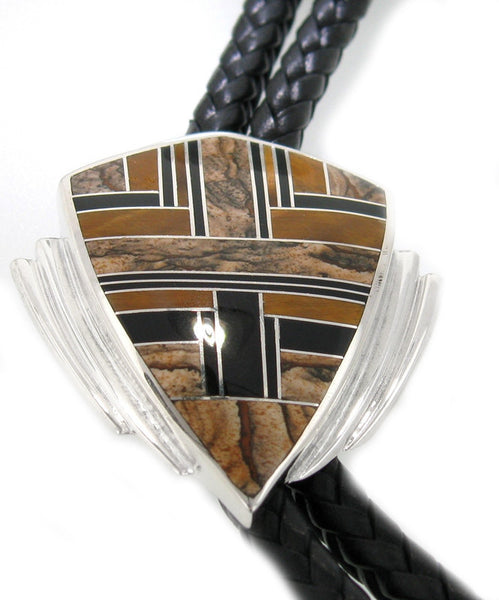 Inlaid Sterling Silver Bolo