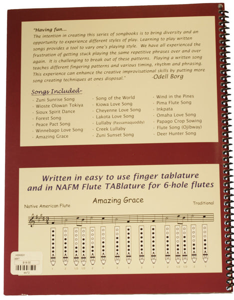 Odell Borg Native Spirit Song Book and CD