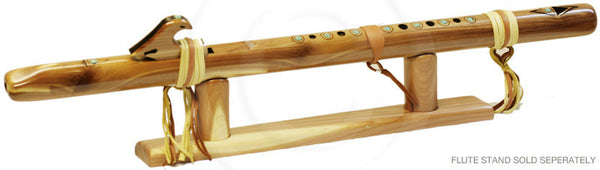 Odell Borg Cedar w/Turquoise Red Tail Hawk Flute in Key of G