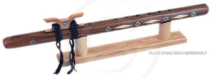 Odell Borg Walnut w/Birch Inlay Pueblo Concert Flute