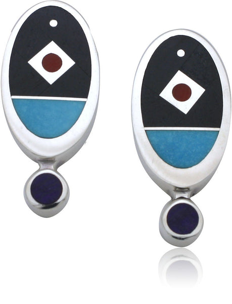 Ray Tracey Inlaid Earrings