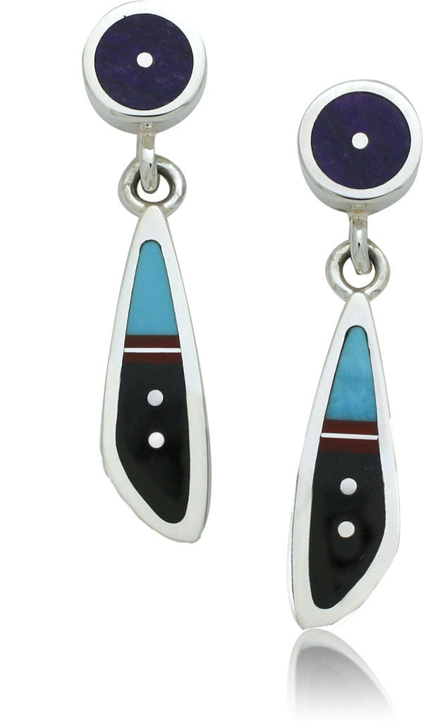 Ray Tracey Inlaid Earrings