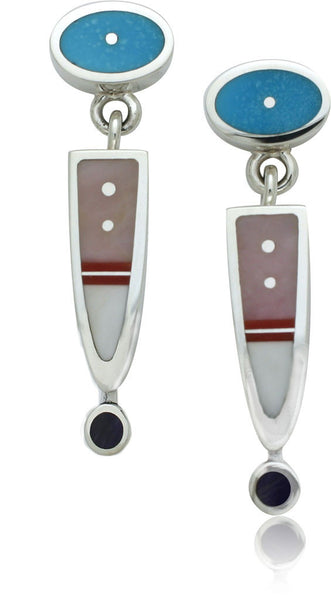 Ray Tracey Inlaid Earrings