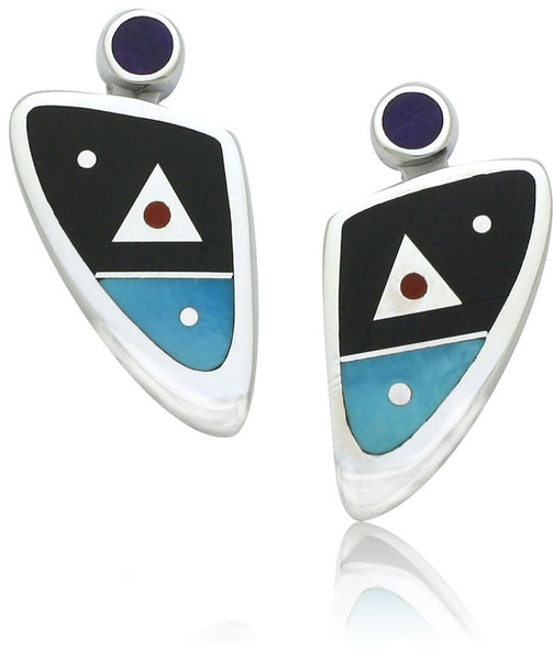 Ray Tracey Inlaid Earrings