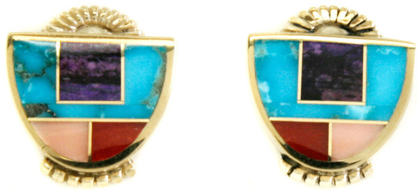 Ray Tracey Inlaid Earrings