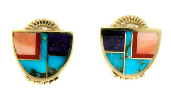Ray Tracey Inlaid Earrings