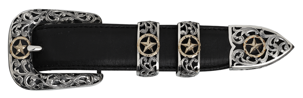 Vogt Silversmiths Filigree Maverick Belt Buckle