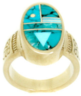 Ray Tracey Inlaid Ring