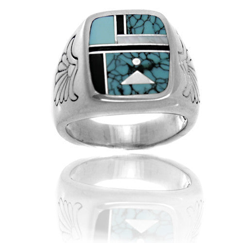 Ray Tracey Inlaid Rings