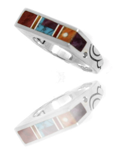 Ray Tracey Inlaid Rings