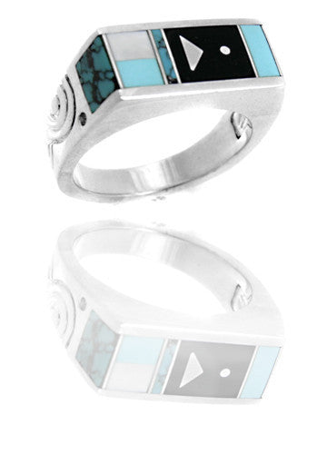 Ray Tracey Inlaid Rings