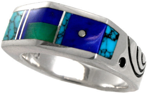 Ray Tracey Inlaid Rings