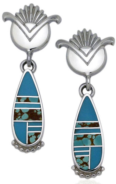 Ray Tracey Inlaid Earrings