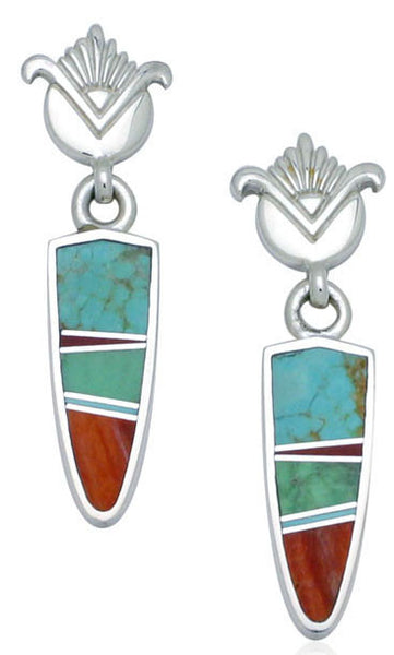 Ray Tracey Inlaid Earrings