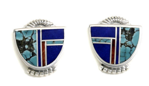 Ray Tracey Inlaid Earrings