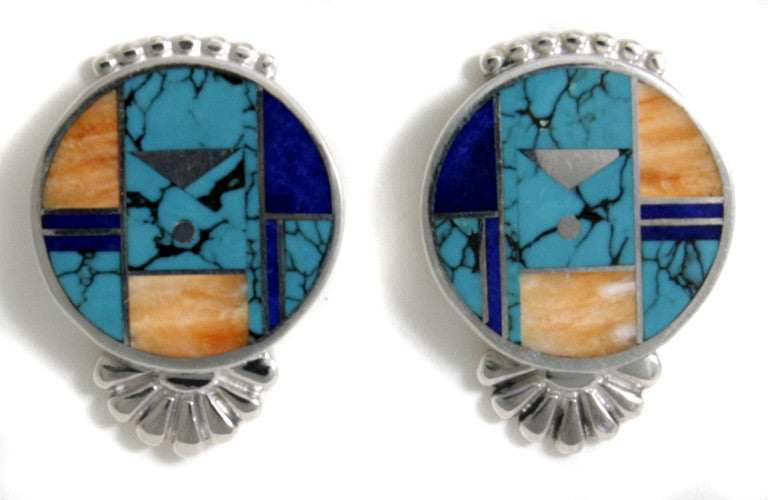 Ray Tracey Inlaid Earrings