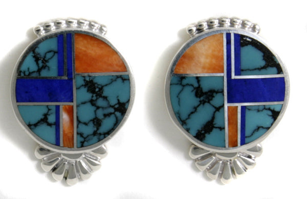 Ray Tracey Inlaid Earrings
