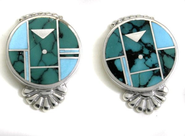 Ray Tracey Inlaid Earrings