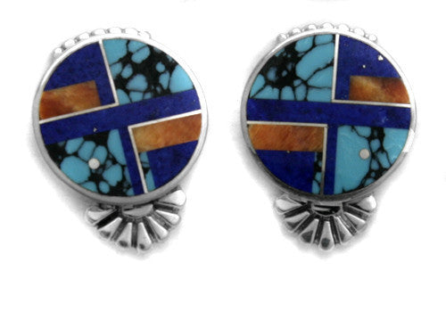 Ray Tracey Inlaid Earrings
