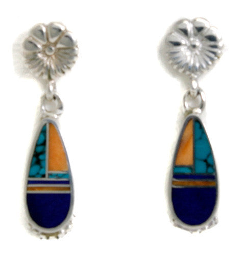 Ray Tracey Inlaid Earrings