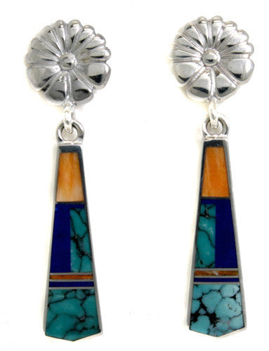 Ray Tracey Inlaid Earrings