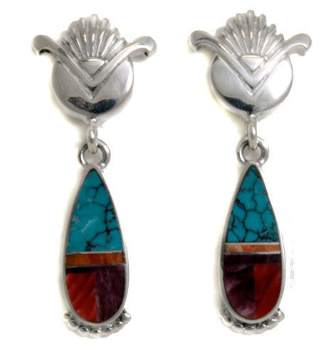Ray Tracey Inlaid Earrings