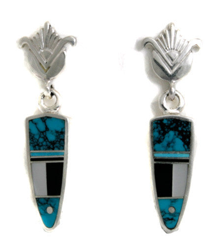 Ray Tracey Inlaid Earrings