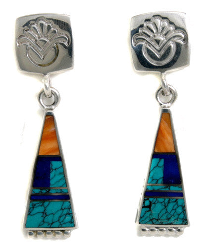 Ray Tracey Inlaid Earrings