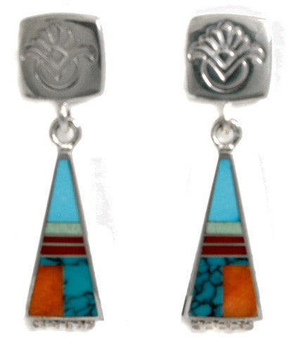 Ray Tracey Inlaid Earrings