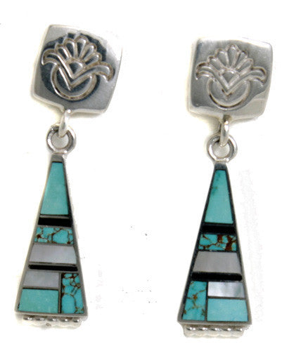 Ray Tracey Inlaid Earrings