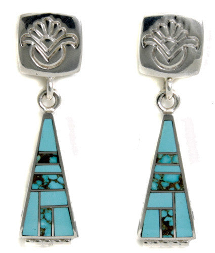 Ray Tracey Inlaid Earrings