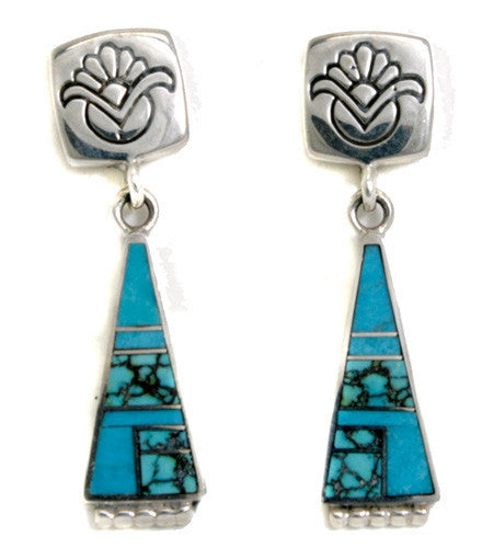 Ray Tracey Inlaid Earrings