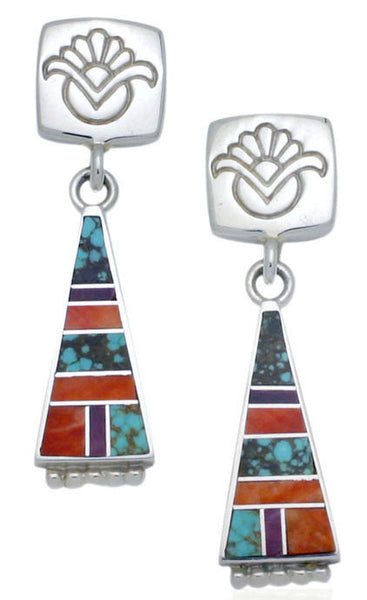 Ray Tracey Inlaid Earrings
