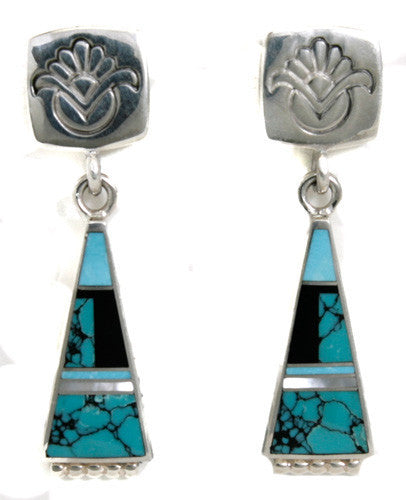 Ray Tracey Inlaid Earrings