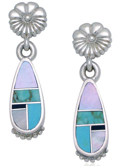 Ray Tracey Inlaid Earrings