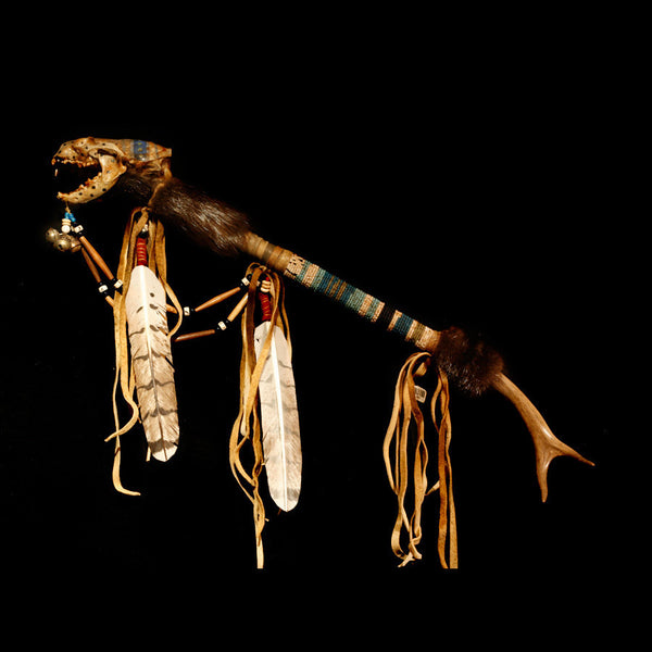 Otter Head Talking Stick