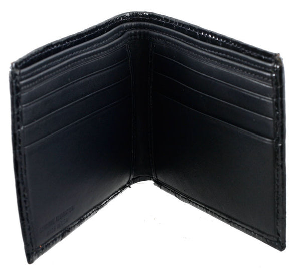 Genuine Alligator Hipster Wallet in Black, Brown, or Cognac