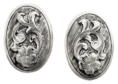 Oval Scroll Earrings